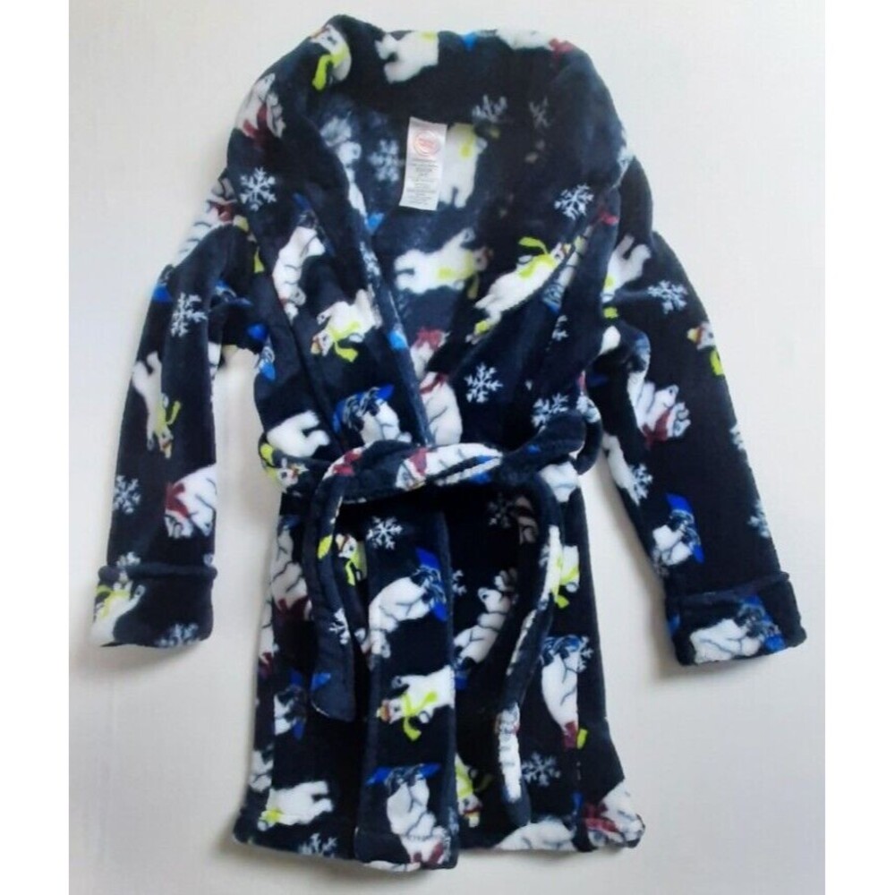 Lot of 7 Boy's XS 4/5 Clothing Lot Robe Shorts Hoodie Pajamas - Picture 2 of 7
